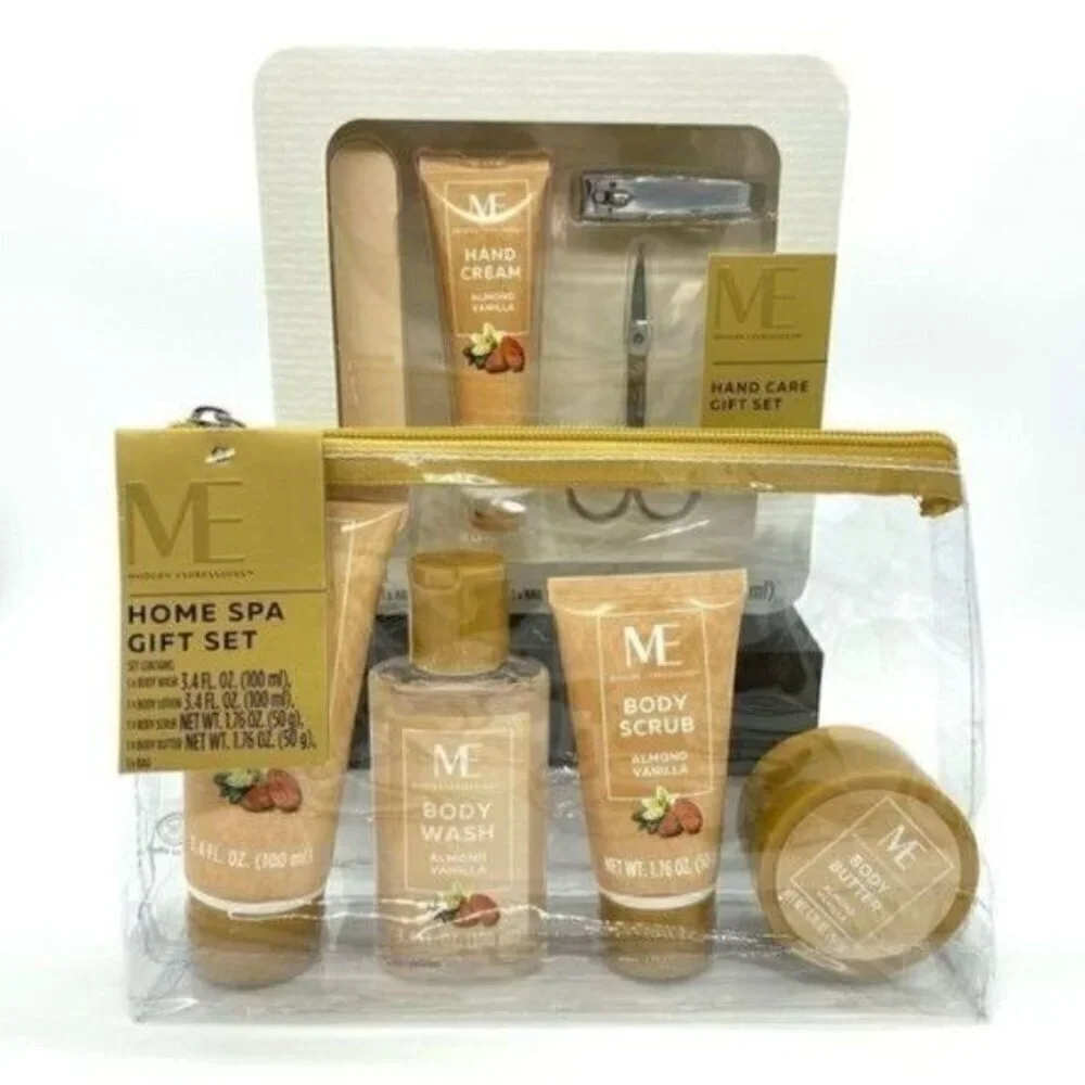 Bath & Body Gift Set & Hand Care Gift Set Almond Vanilla New